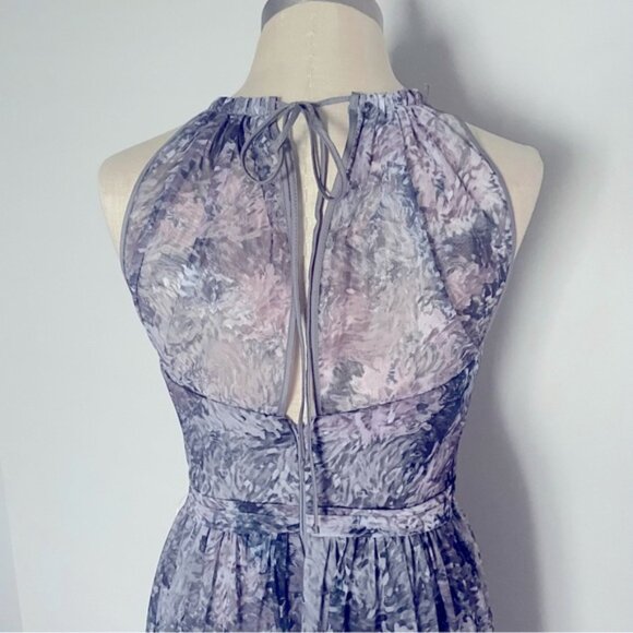 Amsale Chiffon Dress NWT Size 10 - Picture 3 of 5